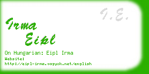 irma eipl business card